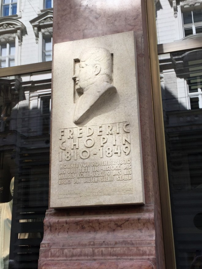 Chopin plaque, Vienna