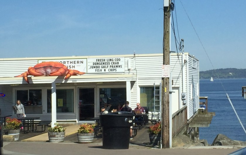 advertisement for Dungeness crab