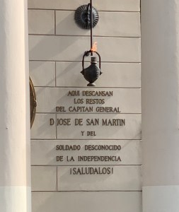 memorial to San Martin