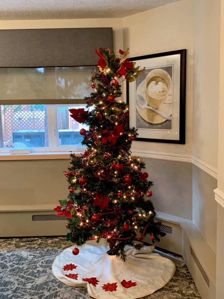 Christmas decorated in red