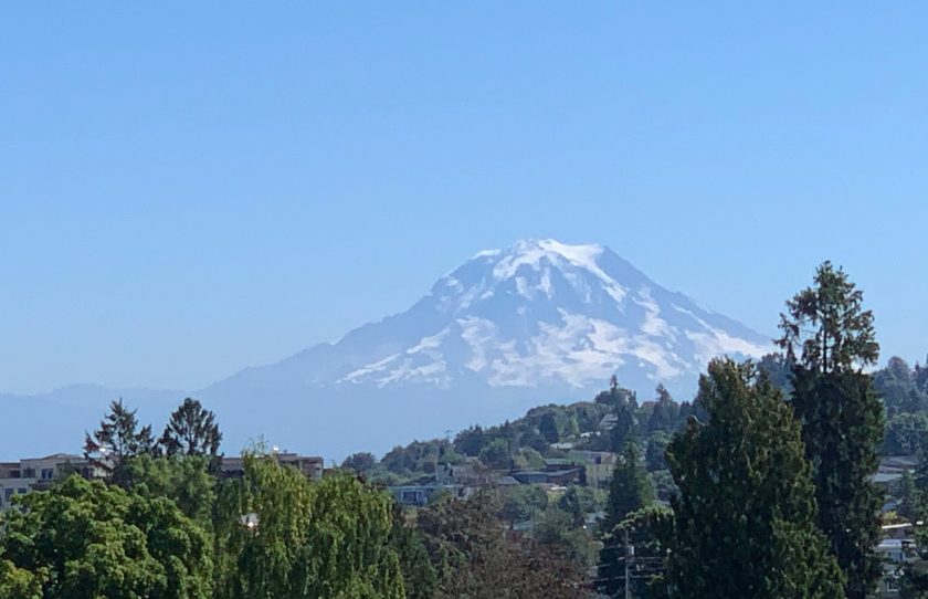 Mount Rainer as seen from the zoo